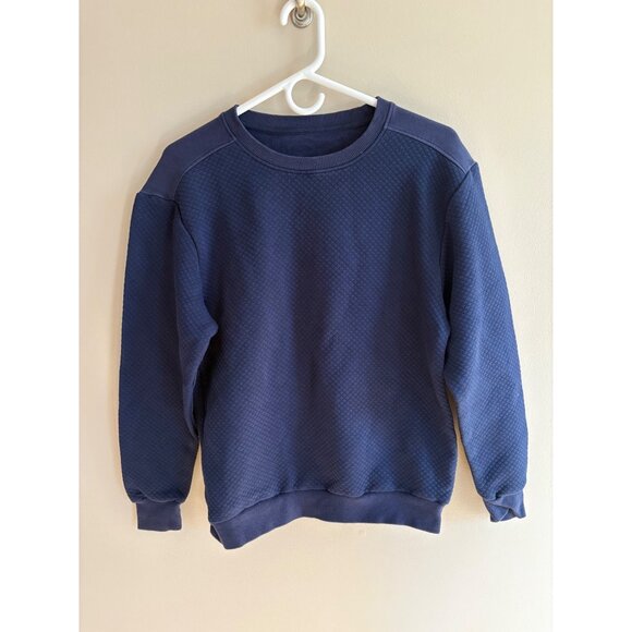 Born Primitive Quilted Crewneck Sweatshirt in Navy Blue Women’s Small - Picture 2 of 8